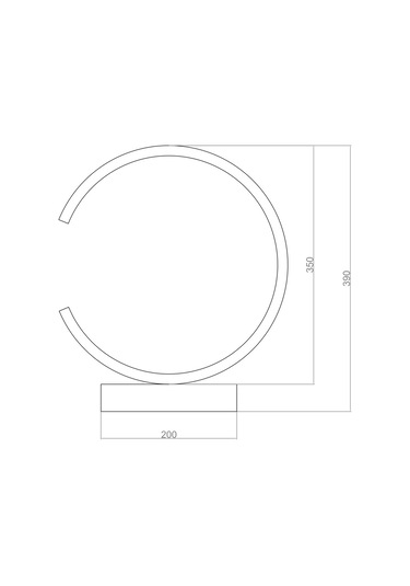 Tra21003 Eco Ø35Cm Led Masa Lambası C Lux