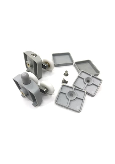 Duşakabin Gri Rulman Teker Takımı 8 Li - Aksesualarlı