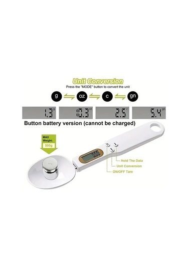 Fastbuy Wangxi Aıtalk 2 Adet Sarı Taşınabilir Dijital Mutfak Terazisi 500g 0.1g Ölçüm Çoklu Birim Dönüşüm Asılabilir Tasarım Sarı