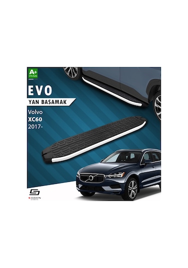 S-dizayn Volvo Xc60 2 Evo Aluminyum Yan Basamak 193 Cm 2017 Üzeri A+ Kalite
