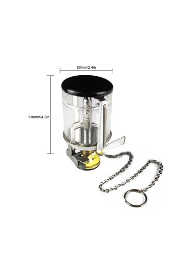 Yunboo Taşra Kamp Işıklandırma Isıtma Lambası - Taşra Faaliyetleri İçin Taşınabilir Gazlı Çadır Lambası Şeffaf