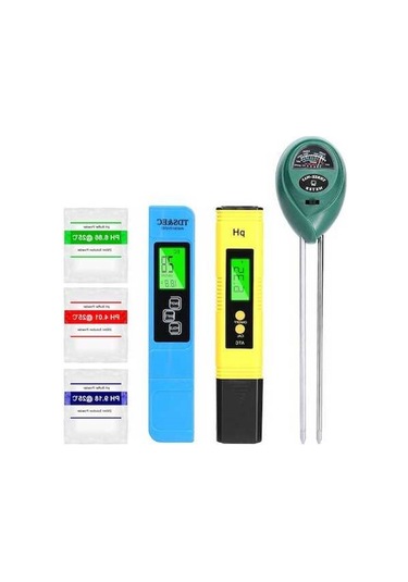 Pazly Toprak Ph Tds Ec Test Cihazı, Toprak Nem Ve Sıcaklık Ölçer