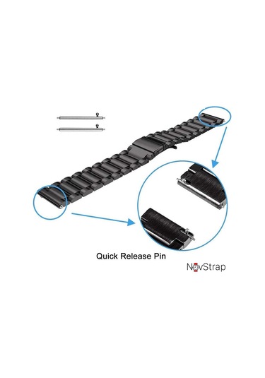 Samsung Uyumlu Galaxy Watch 5 40-44 Mm Kordon Çelik Metal Kayış 20 Mm