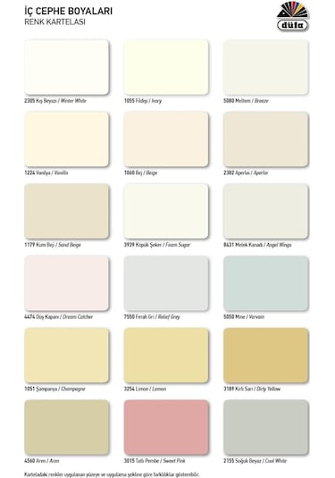 Düfa Klasik Düfaplast Silikonlu İç Cephe Duvar Boyası 12 L