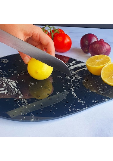 Decorita Cam Kesme Tahtası | Damla Serisi - 5 | 28cm x 36cm