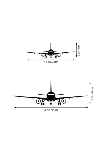 Uçak Duvar Çıkartmaları Parçaları, Kendin Yap Uçak Duvar Çıkartmaları Çok Renkli