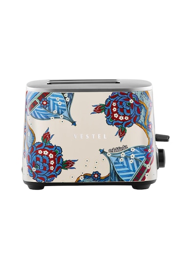 Vestel X Aslı Filinta Retro Bej Çini Ekmek Kızartma Makinesi