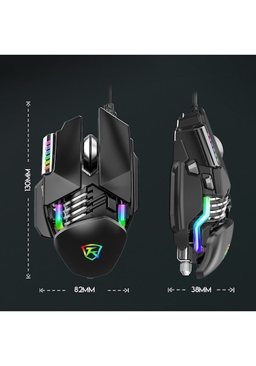 Rogfer Y-fruıtful P3 6 Tuşlu Rgb Aydınlatma Ayarlanabilir Kablolu Fare Beyaz Diğer - White Diğer