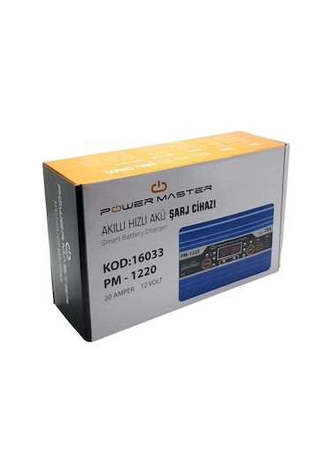 Powermaster PM-1220 12 Volt Max 20 Amper Akü Şarj Cihazı