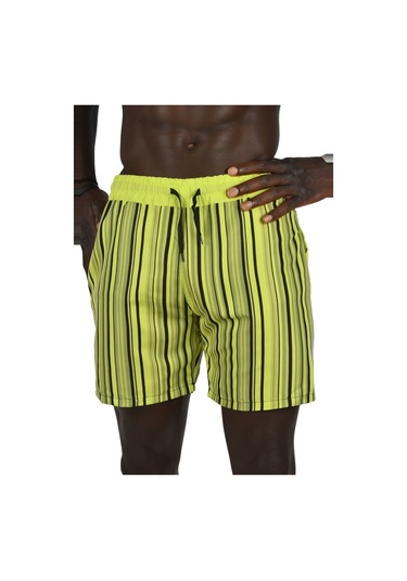 Deepsea Erkek Yeşil File Astarlı Deniz Şortu 2403011 Deepsea Erkek Yeşil File Astarlı Deniz Şortu 2403011