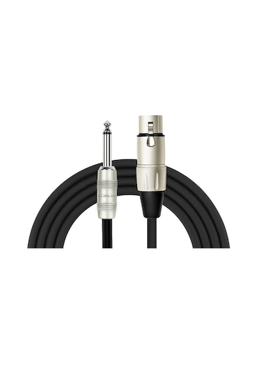 Kirlin Mp-482Prbk Xlr F - 1/4'' Mono 3 Metre Mikrofon Kablosu