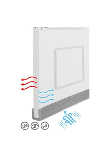 Ygt Ambalaj 10 Adet Gri Geçmeli Kapı Altı Soğuk Kesici Sünger