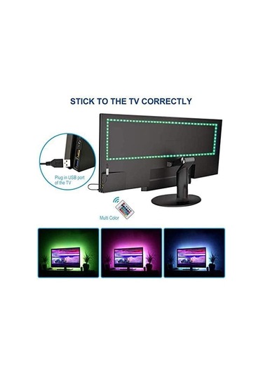 Electroon Bluetooth Kumandalı Tv Arkası Rgb Usb Şerit Led 5metre 5 METRE