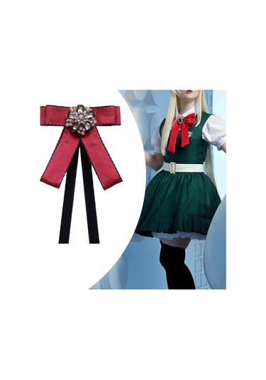 Homyl Takım Bluz Giyim Aksesuarları Için Kravat Bow Tie Kırmızı