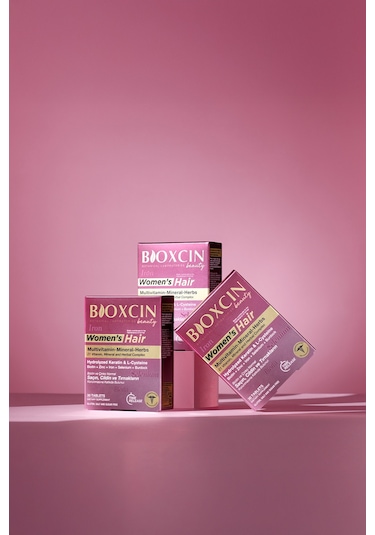 Bioxcin Womens Hair 30 Tablet - Keratin Kolajen Biotin Çinko Demir Selenyum Dul Avrat L Sistein Saç Vitamini