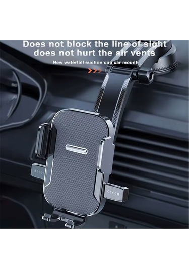 Symbee Araç İçin Nano Sıçramalı Sabitleyici - 3-7 İnç Telefonlar İçin Açıkça Kaldırma Tuşlu, Yumuşak Döşeme, Dikey/yatay Açı Ayarlı Navigasyon Tutucu