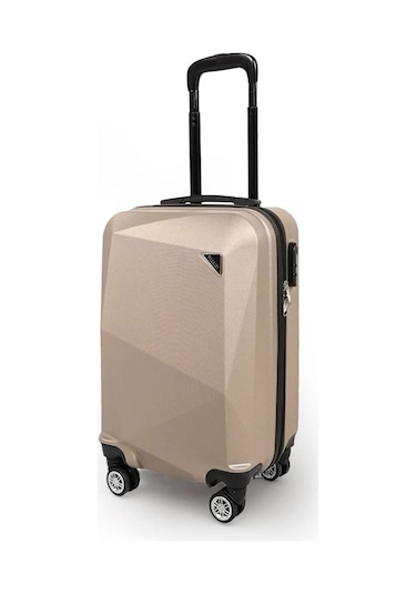 Polo&Sky Elmas Model Gold Renk Kabin Boy Valiz Bavul Altın