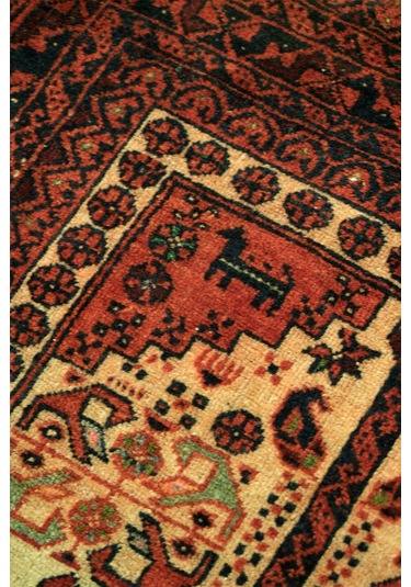 Belliç El Dokuma Yün Halı - Leh1004500161 Kırmızı