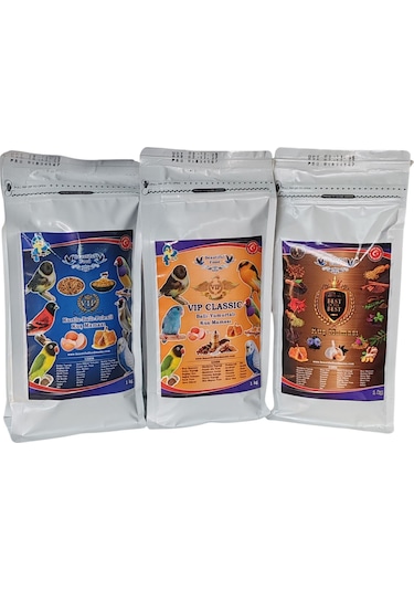 Beautiful Food Mama 3 Lü Set Kurtlu 1kg+clasik 1 Kg+best 1kg
