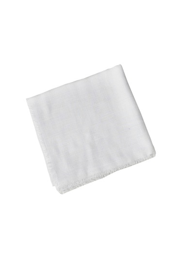 Enba Flamlı Yazma %100 Pamuk Nefes Alan Doğal Kumaş Beyaz