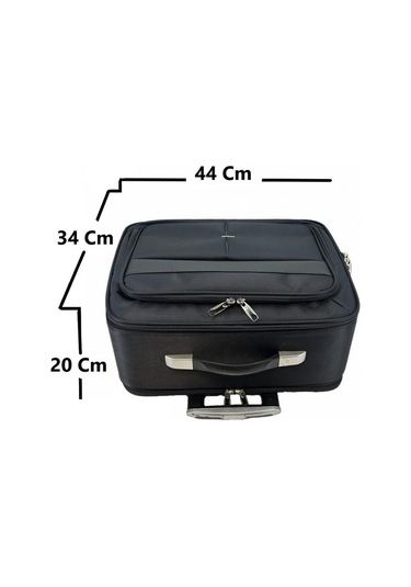 Çekçekli Ağır Hizmet Tipi Takım Alet Çantası 30 Litre Siyah