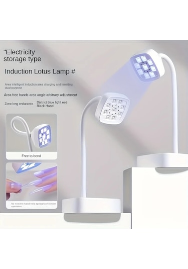 Willowhaven Led Işık Taşınabilir Şarj Edilebilir Led Lamba Düğme İle Aktive Edilir 30 Saniyede Kuruma Hızlı Jel Tırnak Uygulamaları Lotus Lambası İçin İndüksiyon