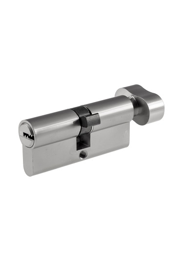 Ximistore9 Avrupa Standartlarına Uygun Çift Açılışlı 70/80/90mm Hırsızlığa Karşı Kilit Silindiri - Dayanıklı Alüminyum Gövde Gümüş