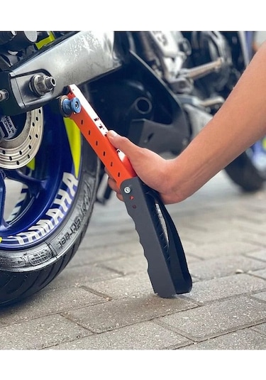 Motosiklet Taşınabilir İttir Maşa Krikosu Motor Lifti Teker Döndü