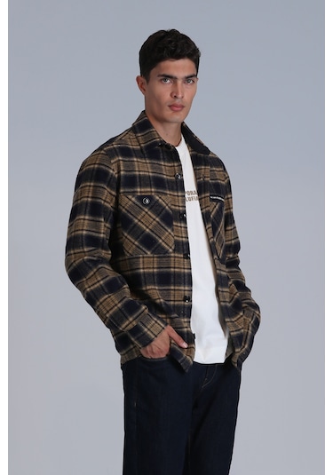 Lufian Erkek Hammer Basic Slim Fit Gömlek 112010663 Lacivert Lacivert