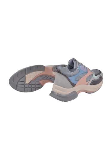 Pullman Simli Kadın Spor Ayakkabı Sneaker Sms-30162 Gri Multi-gri Multi Gri