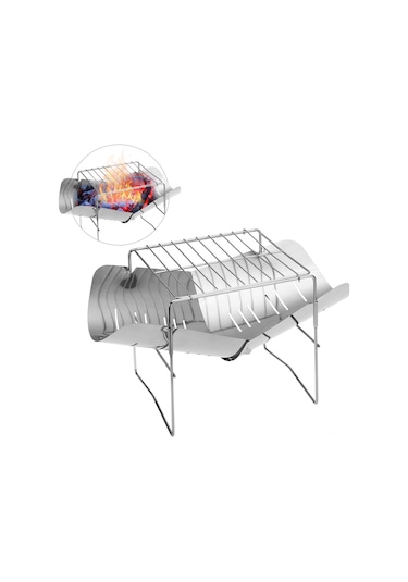 Maiyame Stainless Steel Çadır Mangal Ocağı - Taşınabilir Isı Kaynağı, Barbekü Ve Açık Hava Pişirme İçin Dayanıklı Tabanlı Çok Renkli