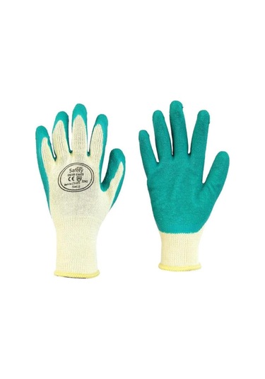 Maxsafety Ltx011 Lateks Camcı Eldiveni Sarı Yeşil
