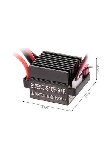 Bloomnest 1:10 Ölçekli Rc Araba/tekne İçin 5v/2a Bec'li 320a 2-3s Fırçalı Esc Hız Kontrol Cihazı