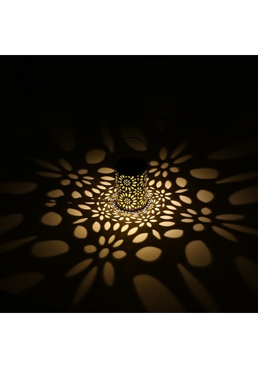 Ximistore9 Güneş Enerjili Demir İşlemeli Bahçe Aydınlatma Lambası, Dekoratif Ve Pratik Çözüm