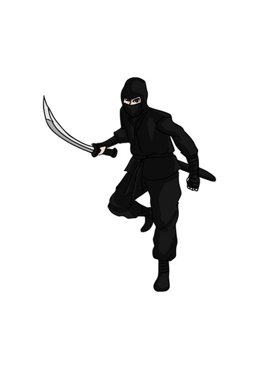 Ninja Folyo Sticker 160cm Uzunluk Siyah
