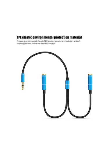 3.5mm Aux Splitter Kablo Mikrofonlu Kaiyi