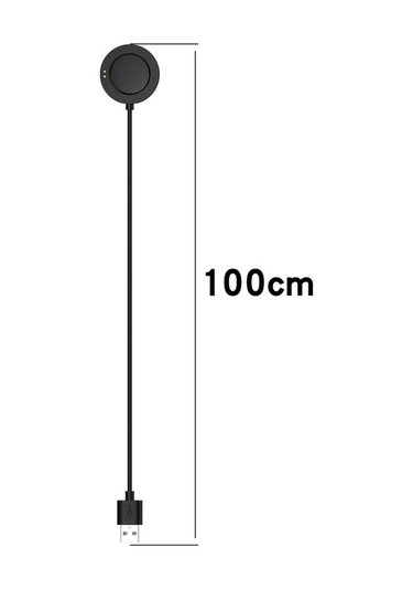 Flybuy Xiaomi Watch S4 / 2 / H1 / 2 Pro / S3 / S2 Manyetik Şarj Kablosu 1m Siyah, Akıllı Saat Şarj Cihazı/