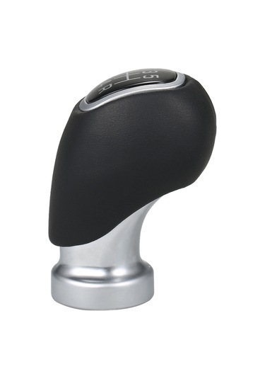 Ranyeek Kia Rio 5 2012-2015 İçin 5 Vites Deri Plastik Vites Topu - Siyah Siyah