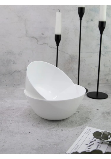 Olaff Lux Salata Kaseleri Seti, Seramik, 2 Parça, 1100 Ml 323349530 Beyaz