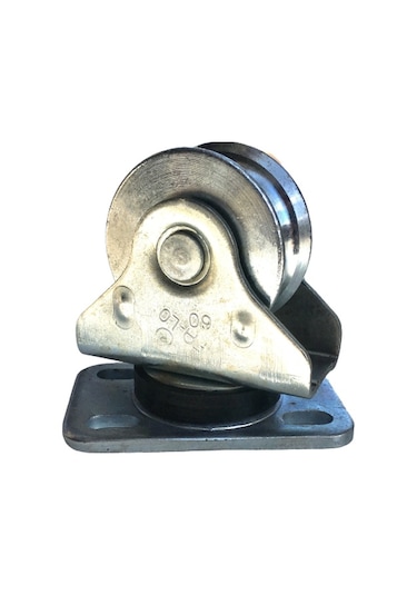 60 Mm Rayli Kapi Makarasi Döner Makara Katlanir Kapi Makarasi