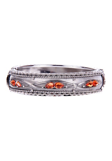 Tblk03040 Kırmızı Taşlı Metal Kelepçe Model Kadın Bilezik 3016-3043 Çok Renkli