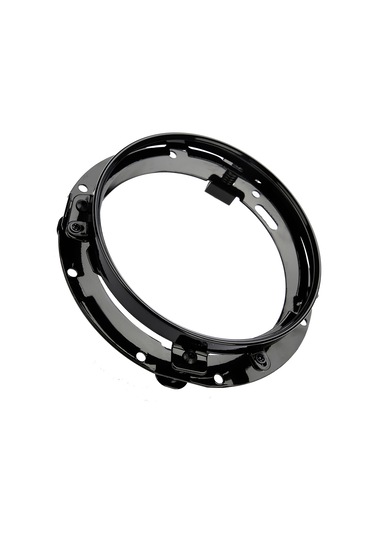 Yaozixa Jeep Wrangler Jk 2007-2016 Ve Motosikletler İçin 7 İnç Led Far Sabitleyici, Alüminyum Alloy Dayanıklı, Titreme Azaltıcı Yaylı Siyah Tutucu