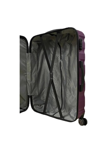 %100 Abs Kullanışlı Darbeye Dayanıklı Bavul&valiz Mor