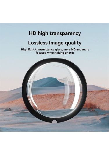 Qingmipy Insta360 One X3/x2 Kamera Lens Koruyucu - Ön Arka Tam Kapak - Yüksek Işık Geçirgenliği - Dayanıklı Pc Malzeme