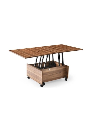 Akıllı Sihirli Laptop Sehpa/ Yemek Masası / Orta Sehpa Atlantik Çam Çok Renkli