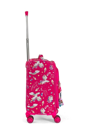 Çocuk Karakterli 4 Tekerlekli Valiz, Eğlenceli Seyahat Arkadaşı - Unicorn Unicorn