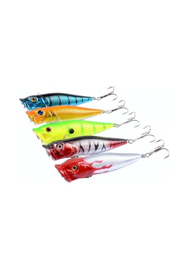 Lemestar Suya Vurucu Dalga Sürükleyici 9.5cm Plastik Yabancı Yem, 5 Renk Seçeneği, Su Üstü Av Aleti, Dayanıklı Malzeme İle Üretildi