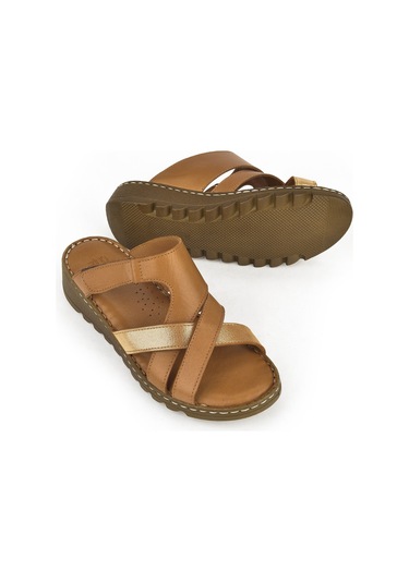 Ziya Kadın Hakiki Deri Terlik 1411008z012 Taba 1411008z012 320 Taba