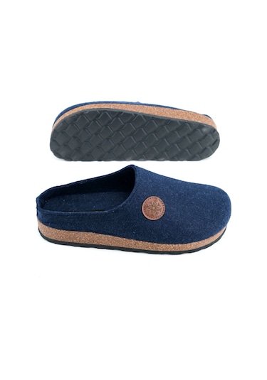 Gezer Kışlık Mantar Taban Ev Bahçe Rahat Taban Erkek Terlik Gt2kmm.16130.01.013.g19 Lacivert