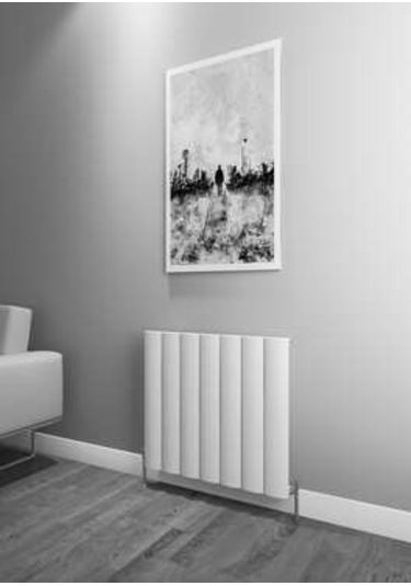 Warma Kavala Yatay Alüminyum Radyatör 660x600 Pütürlü Beyaz Ral 9016